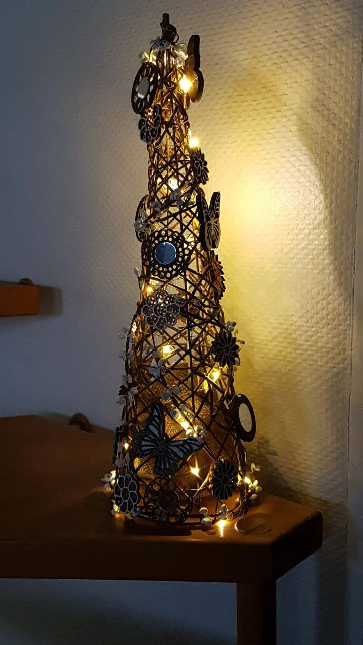 Cône lumineux.