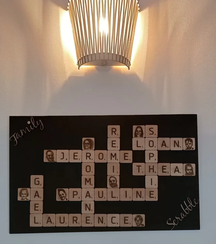 Tableau de famille Scrabble